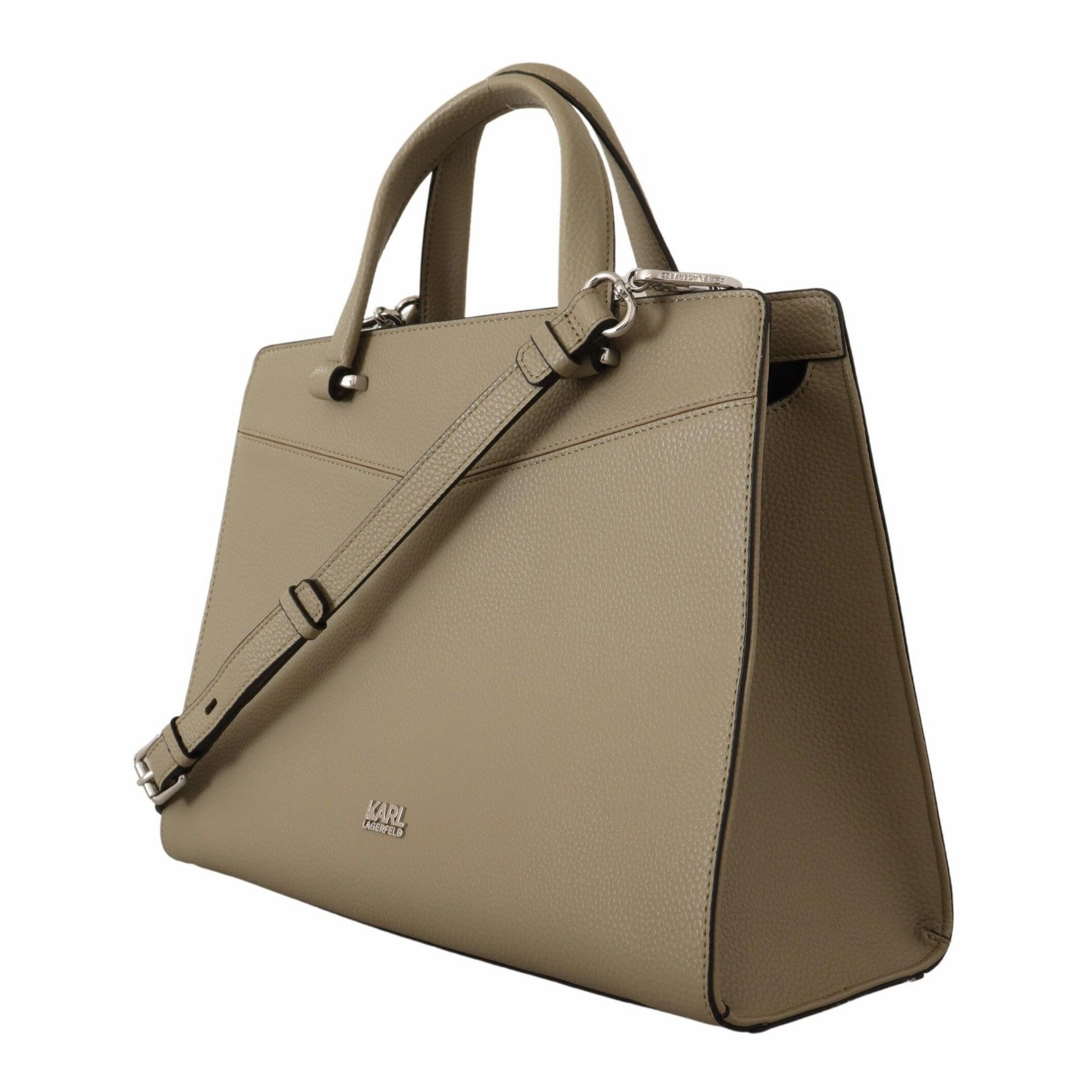 Karl Lagerfeld Enchanting Sage Green Leather Women's Tote