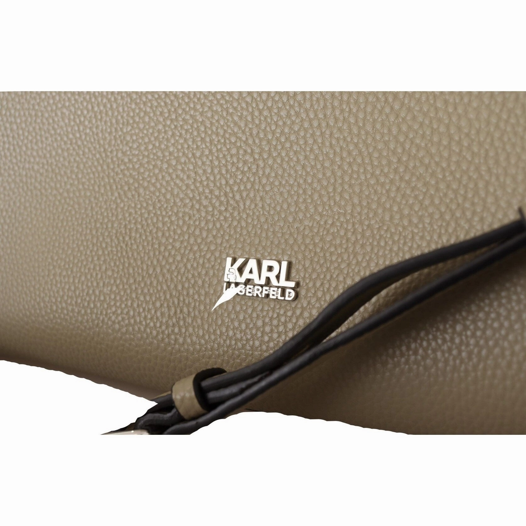 Karl Lagerfeld Enchanting Sage Green Leather Women's Tote