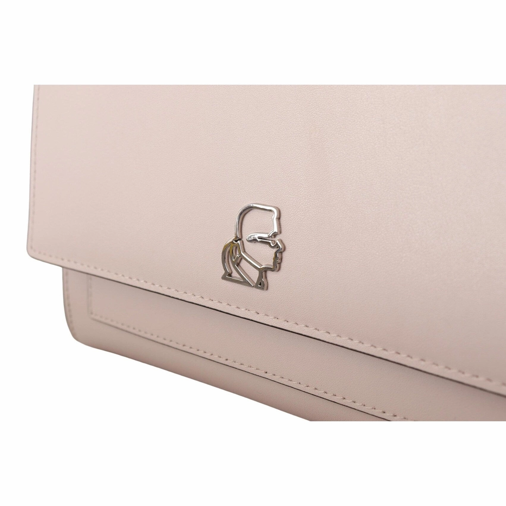 Karl Lagerfeld Mauve Elegance Leather Shoulder Women's Bag