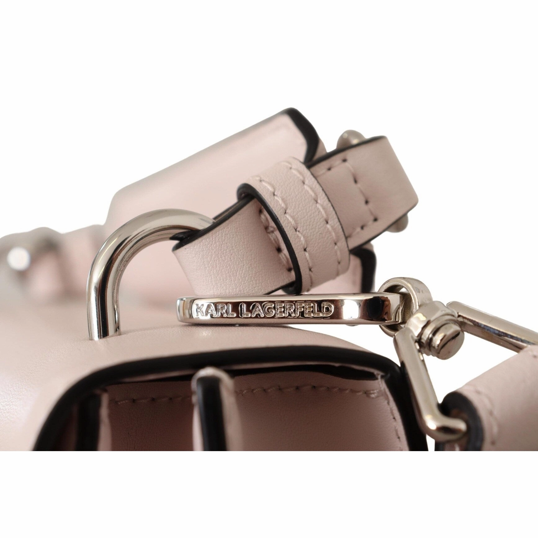 Karl Lagerfeld Mauve Elegance Leather Shoulder Women's Bag