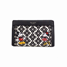 Kate Spade Disney 100 Medium Spade Flower Jacquard Canvas Crossbody Bag