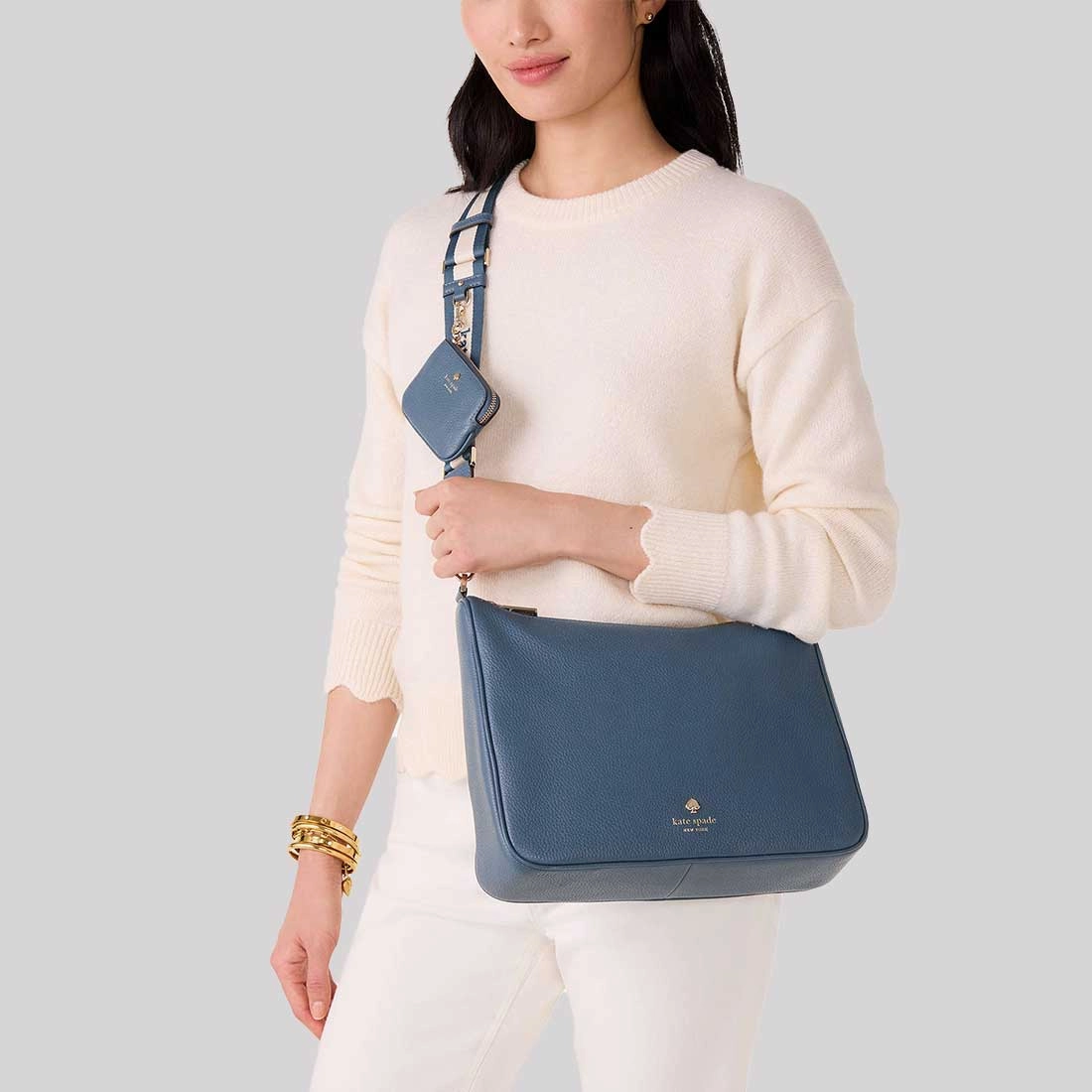 KATE SPADE Emma Large Crossbody Bag Bluestone KK069