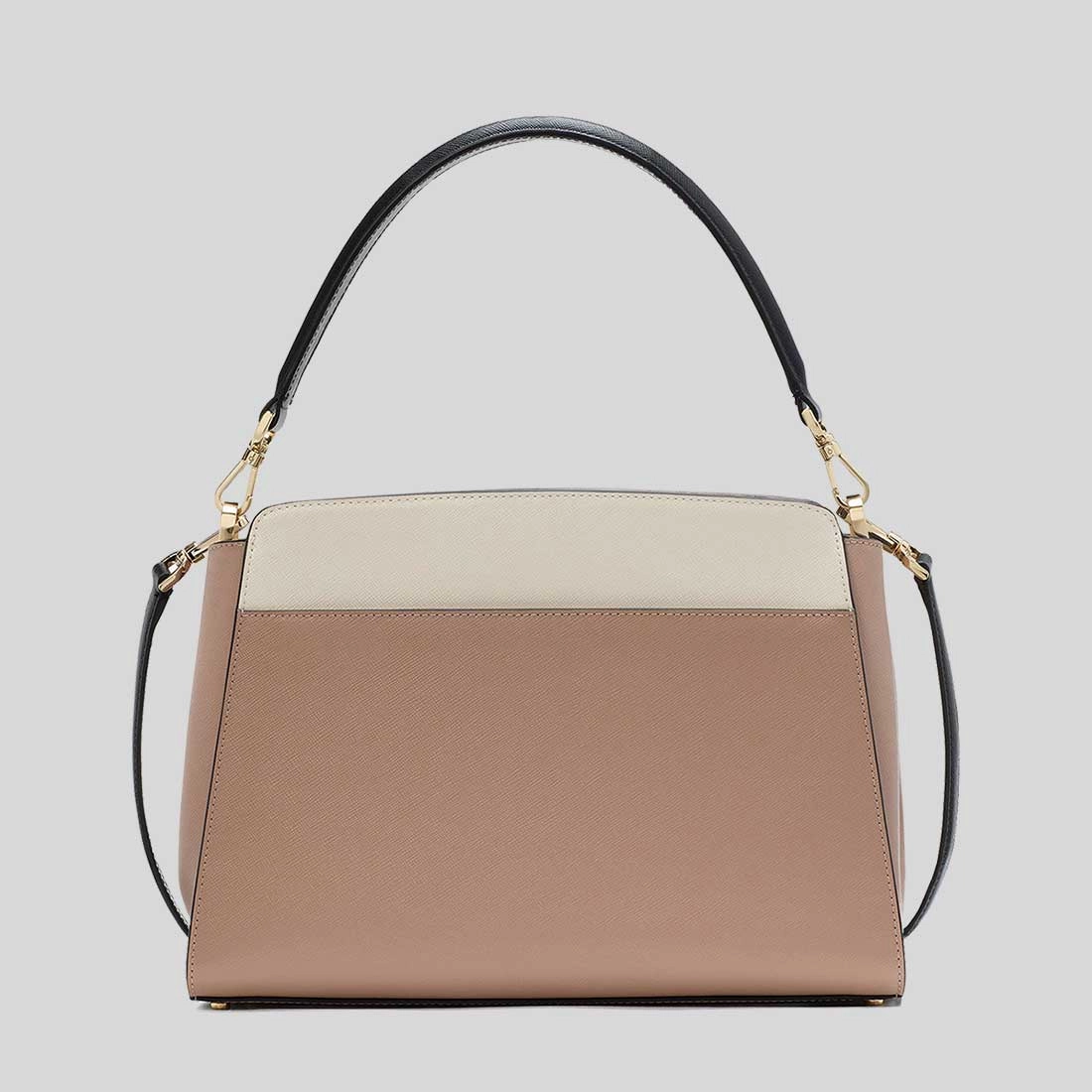 KATE SPADE Madison Medium Top Handle Satchel Toasted Hazelnut Multi KK286
