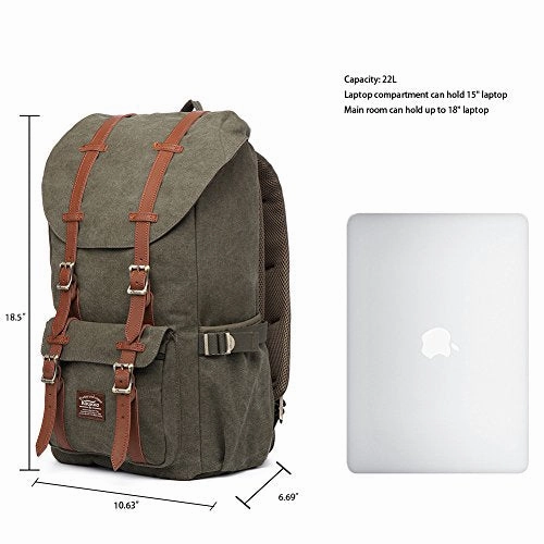 Kaukko Laptop Outdoor Backpack, Travel Hiking& Camping Rucksack Pack, Casual Large College School