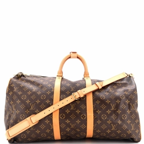 Keepall Bandouliere Bag Monogram Canvas 55