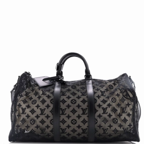 Keepall Bandouliere Bag Monogram See Through Mesh 50