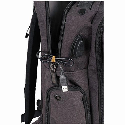 Kenneth Cole Reaction 600D Polyester Dual Compartment 15.6 Computer Business Backpack, Charcoal,
