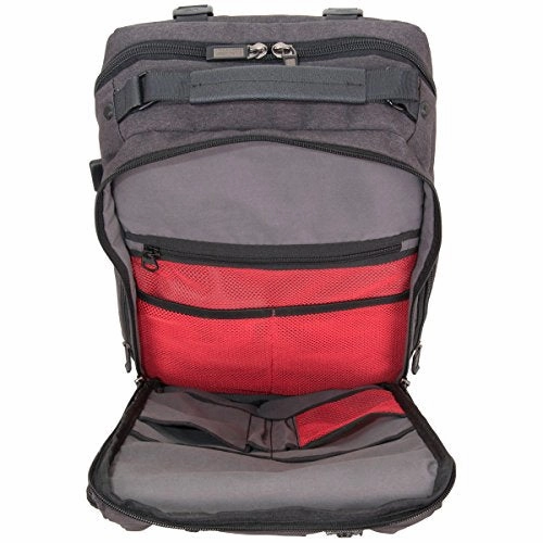 Kenneth Cole Reaction 600D Polyester Dual Compartment 15.6 Computer Business Backpack, Charcoal,
