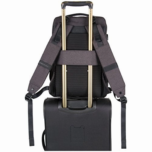 Kenneth Cole Reaction 600D Polyester Dual Compartment 15.6 Computer Business Backpack, Charcoal,
