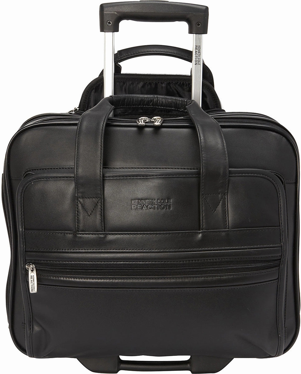 Kenneth Cole Reaction &Quot;Keep On Rollin&Quot; Double Gusset Wheeled Portfolio / Computer Case
