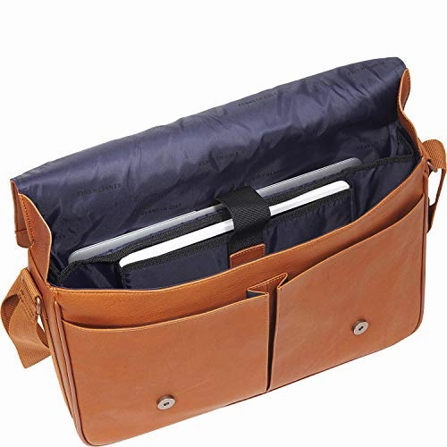 Kenneth Cole Reaction Come Bag Soon Leather 15.6" Messenger Laptop, Black One Size