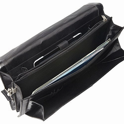 Kenneth Cole Reaction Leather Portfoilo Briefcase (Black)