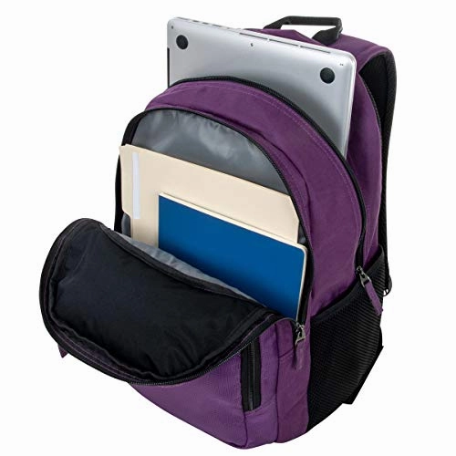 Kenneth Cole Reaction Printed Dual Compartment 16 Laptop & Tablet Backpack for School, Travel, & Work, White Marble, Laptop