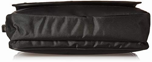 Kenneth Cole Reaction Tech-IT Flapover Pull-Thru Handle Anti-Theft RFID 15.6" Laptop & Tablet Business Portfolio With USB Charging Port, Black