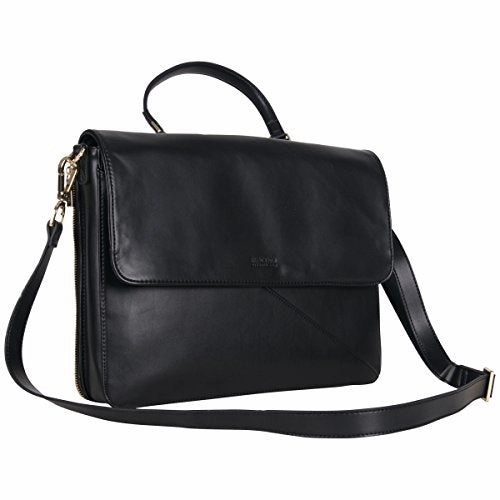 Kenneth Cole Reaction Women'S 15.0 Computer Case Crossbody Business Laptop Tote, Black, One Size