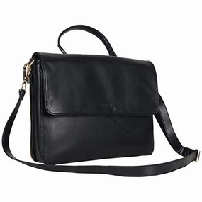 Kenneth Cole Reaction Women'S 15.0 Computer Case Crossbody Business Laptop Tote, Black, One Size