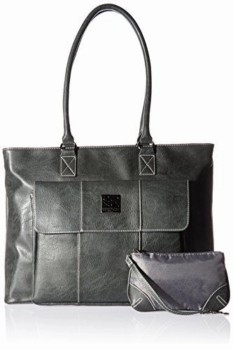 Kenneth Cole Reaction Women's Casual Fling Ladies Tote Laptop, Charcoal