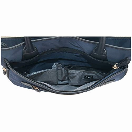 Kenneth Cole Reaction Women's Silky Polyester Top Zip 15" (RFID) Laptop Tote Navy One Size