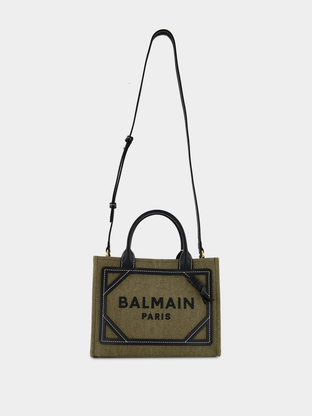 Khaki B-Army Small Tote Bag