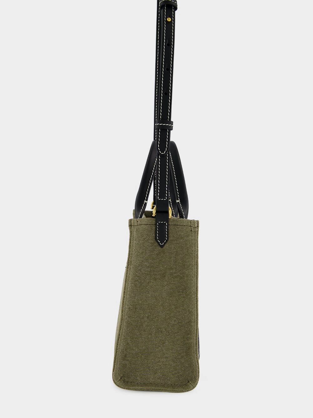 Khaki B-Army Small Tote Bag
