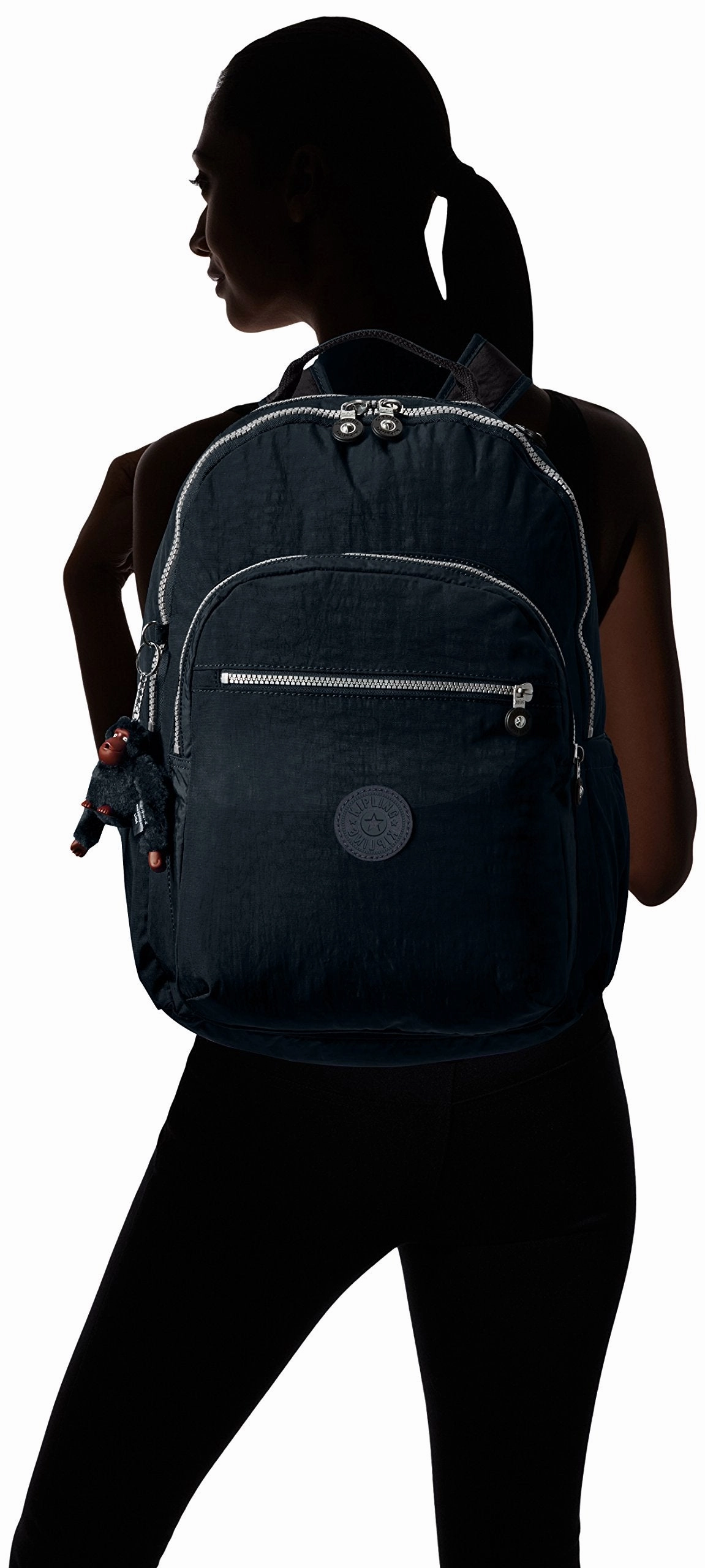 Kipling womens Seoul Go True Blue Laptop Backpack, true blue, One Size