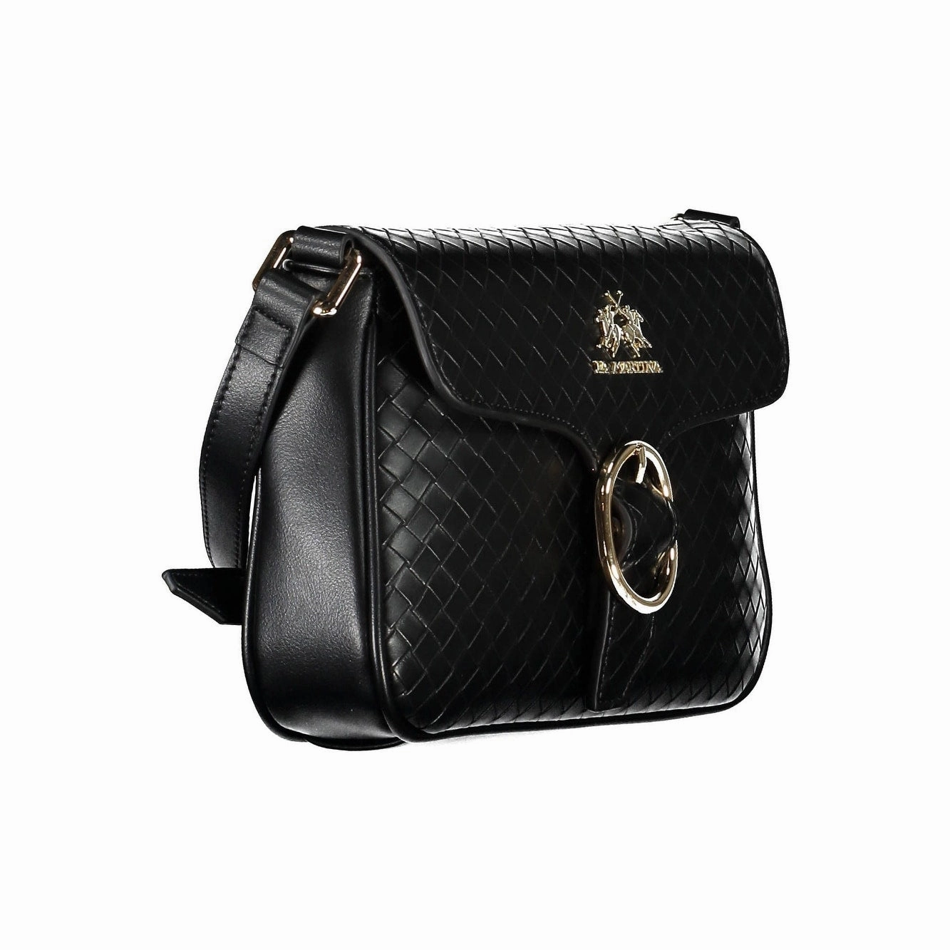 La Martina Black Polyethylene Women Women's Handbag