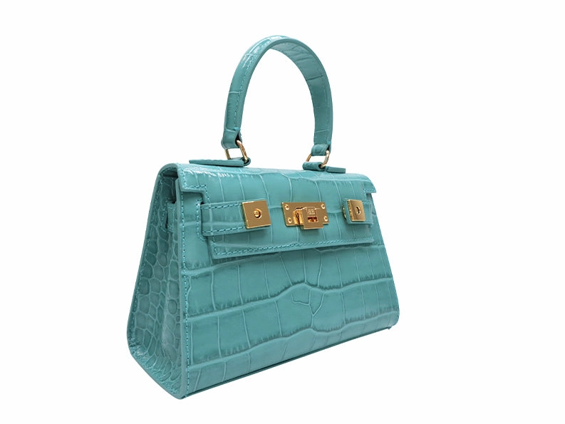 Lalage Maya small top handle handbag with optional crossbody strap