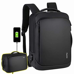 Laptop Backpack Casual Daypacks 15.6" Briefcase Convertible Water Resistant Business Travel Rucksack with USB Charging Port Large College School Bookbag Computer Laptop Bag Work Backpack for Teens Men