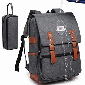 Laptop backpack Waterproof Travel School College Backpack USB Charging Port Bag
