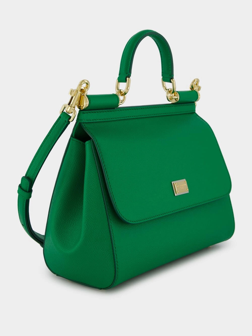Large Sicily Green Leather Tote