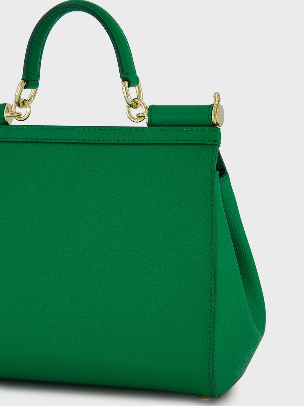 Large Sicily Green Leather Tote
