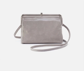 Lauren Clutch Crossbody Bag In Light Grey