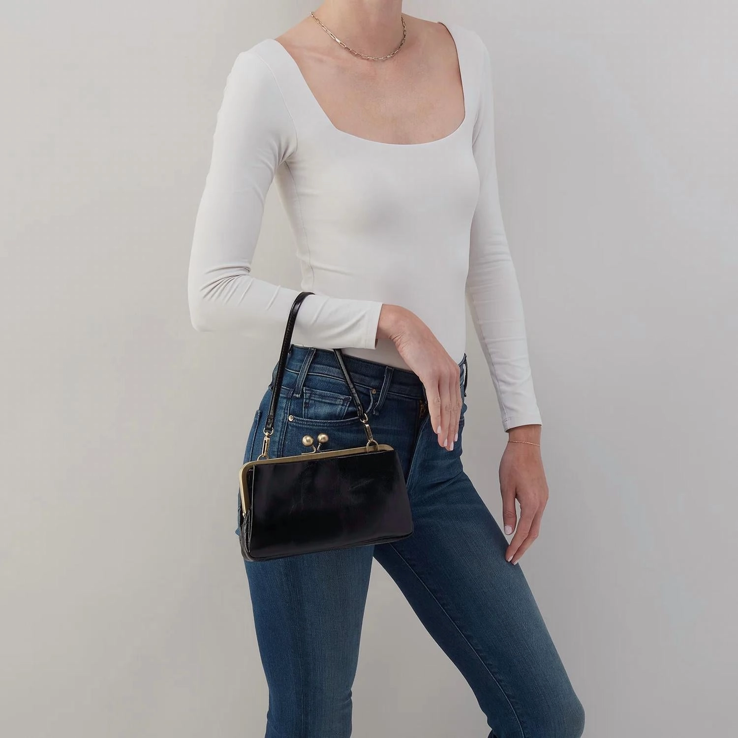 Lauren Frame Crossbody In Black