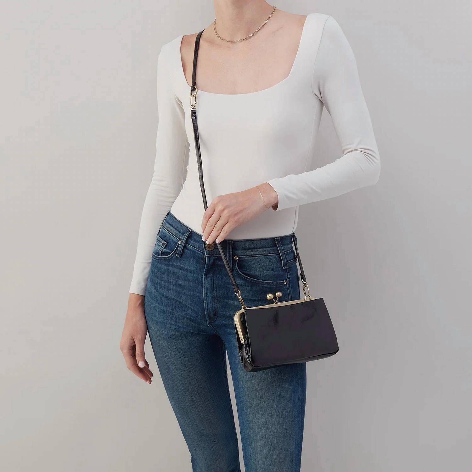 Lauren Frame Crossbody In Black
