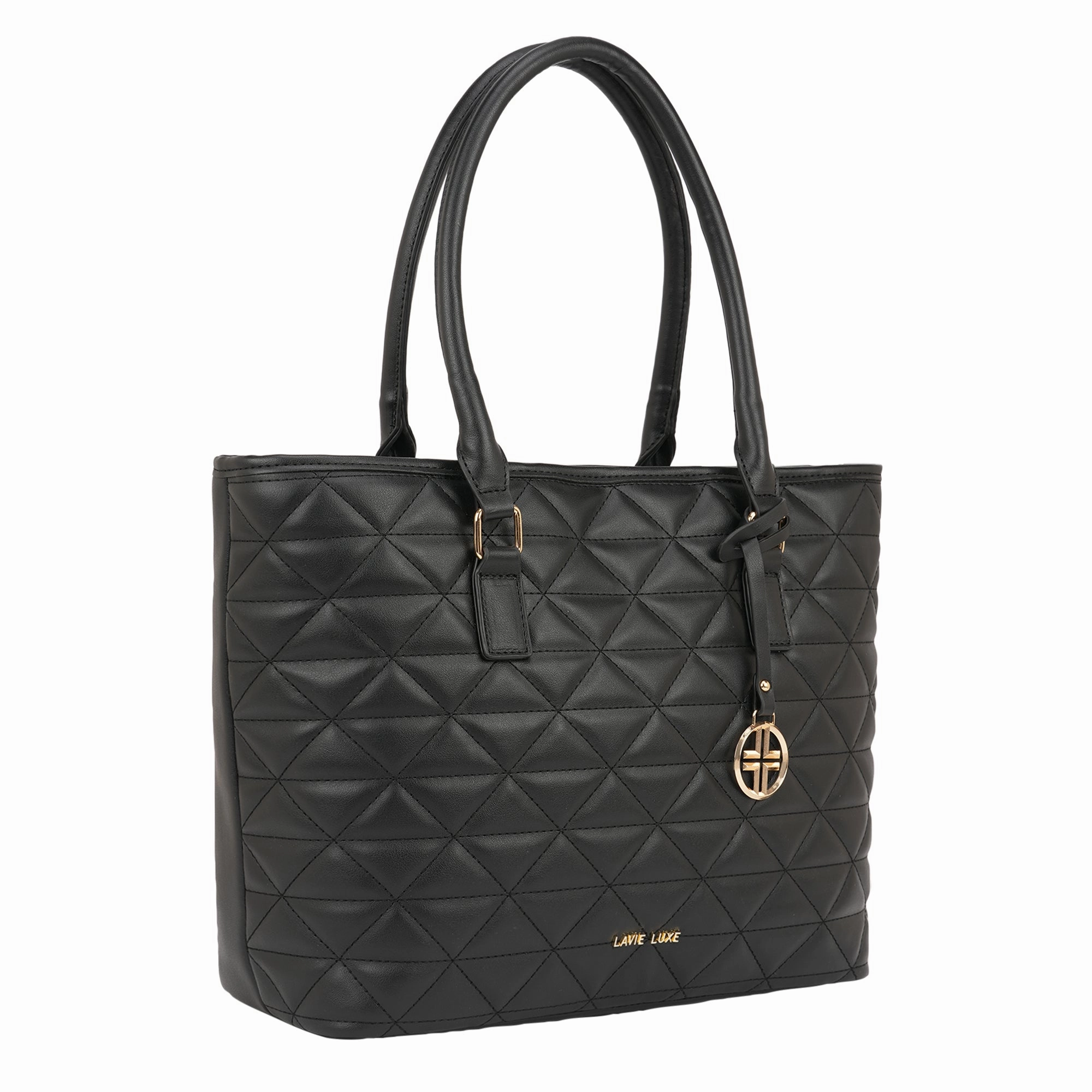 Lavie Luxe Black Large Women's Dia Sherry Tote Bag