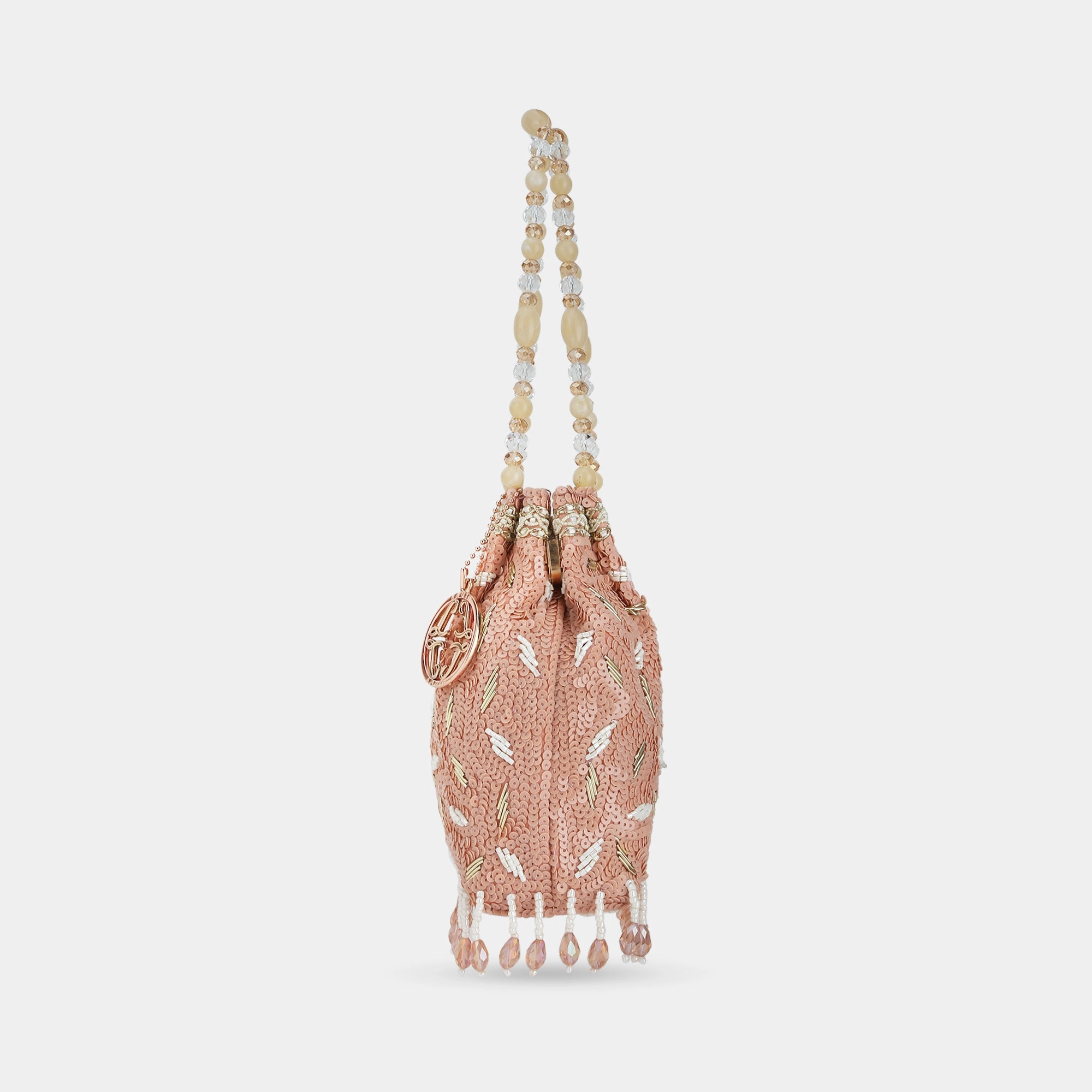 Lavie Luxe Crown Rose Gold Medium Women's Potli