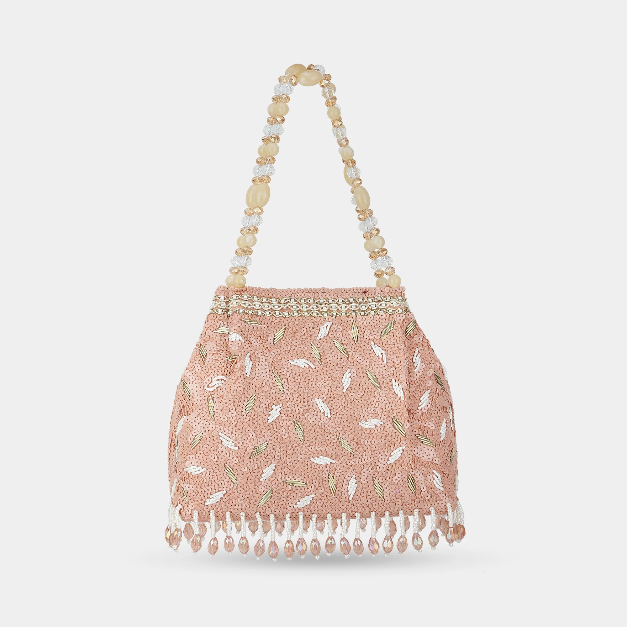 Lavie Luxe Crown Rose Gold Medium Women's Potli