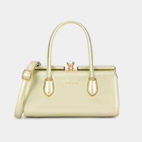 Lavie Luxe Dazzle Gold Medium Women's Framed Bag