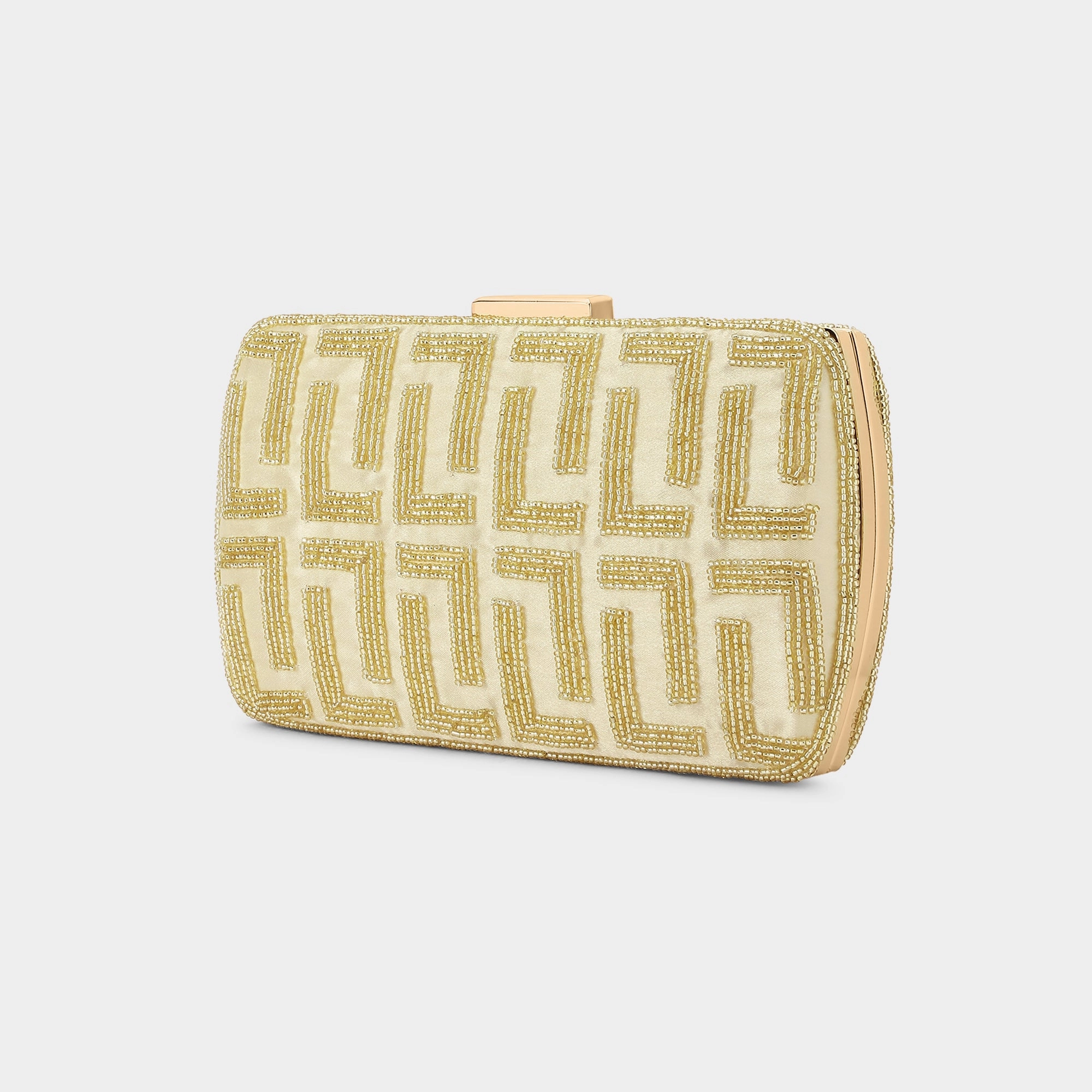 Lavie Luxe Gemmy Gold Medium Women's Frame Clutch