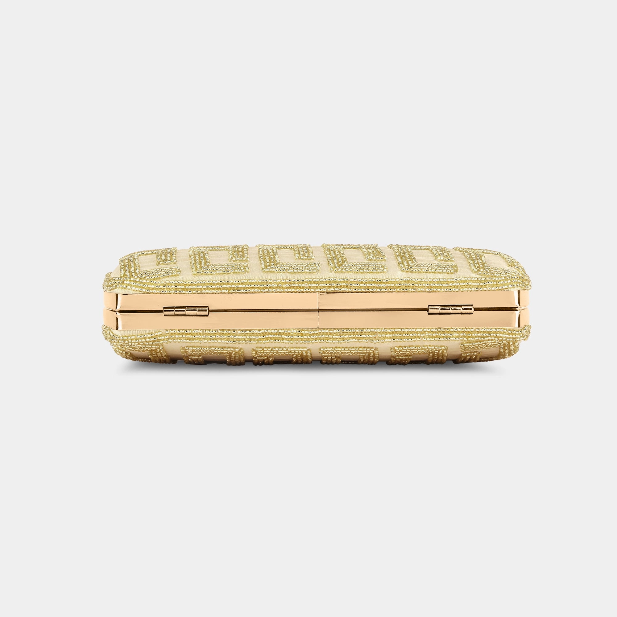 Lavie Luxe Gemmy Gold Medium Women's Frame Clutch