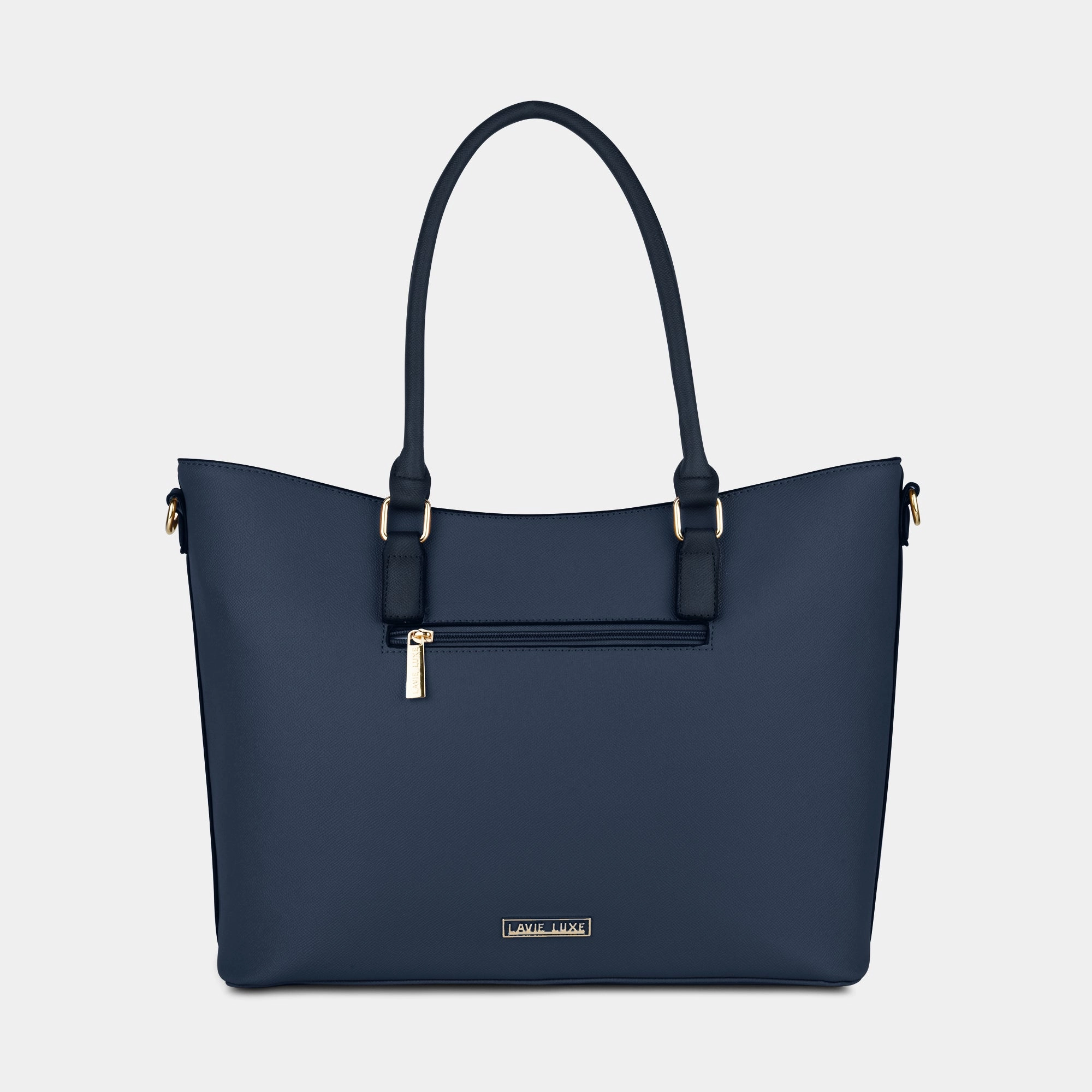 Lavie Luxe Haiden Navy Large Women's Tote