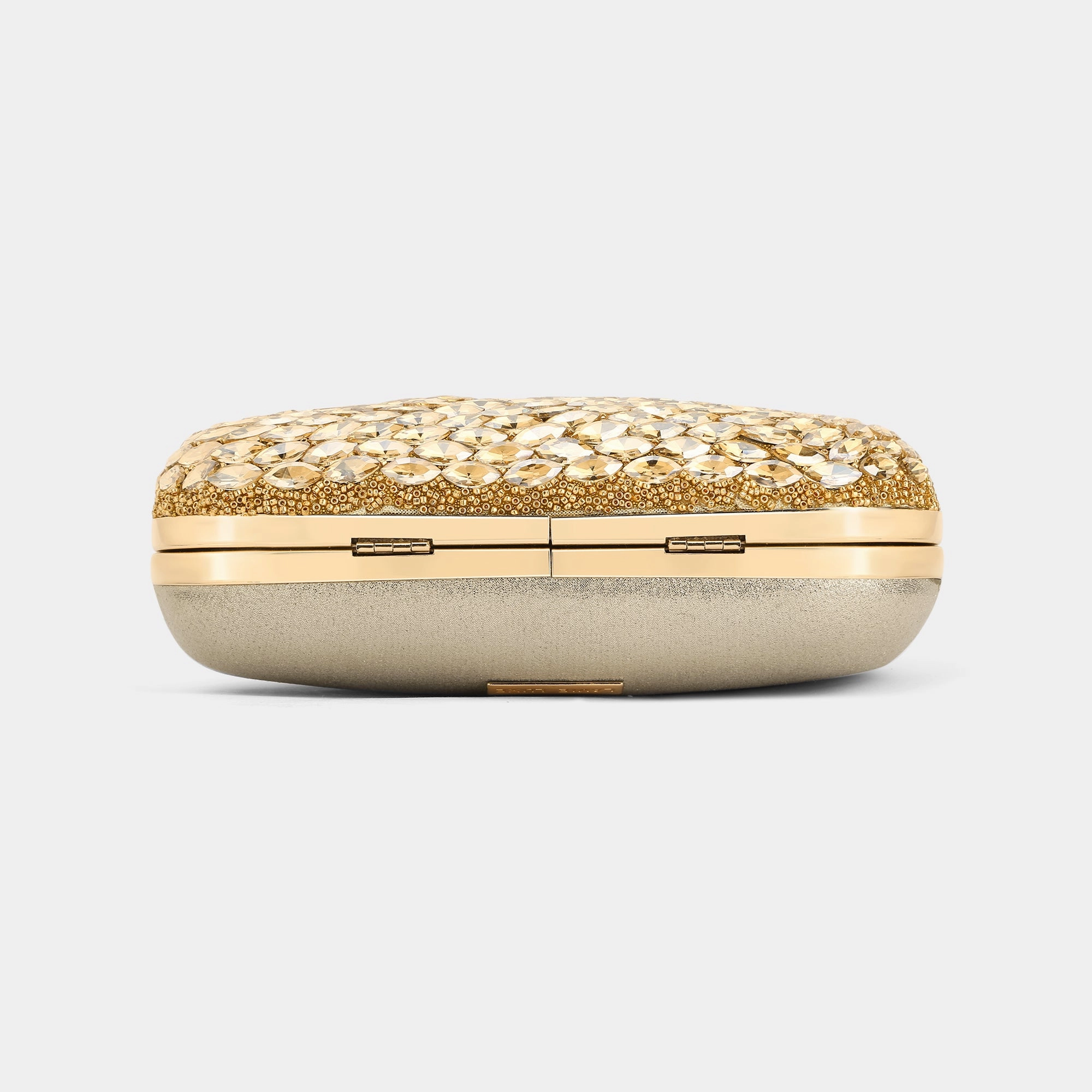 Lavie Luxe Jewel Gold Medium Women's Frame Clutch