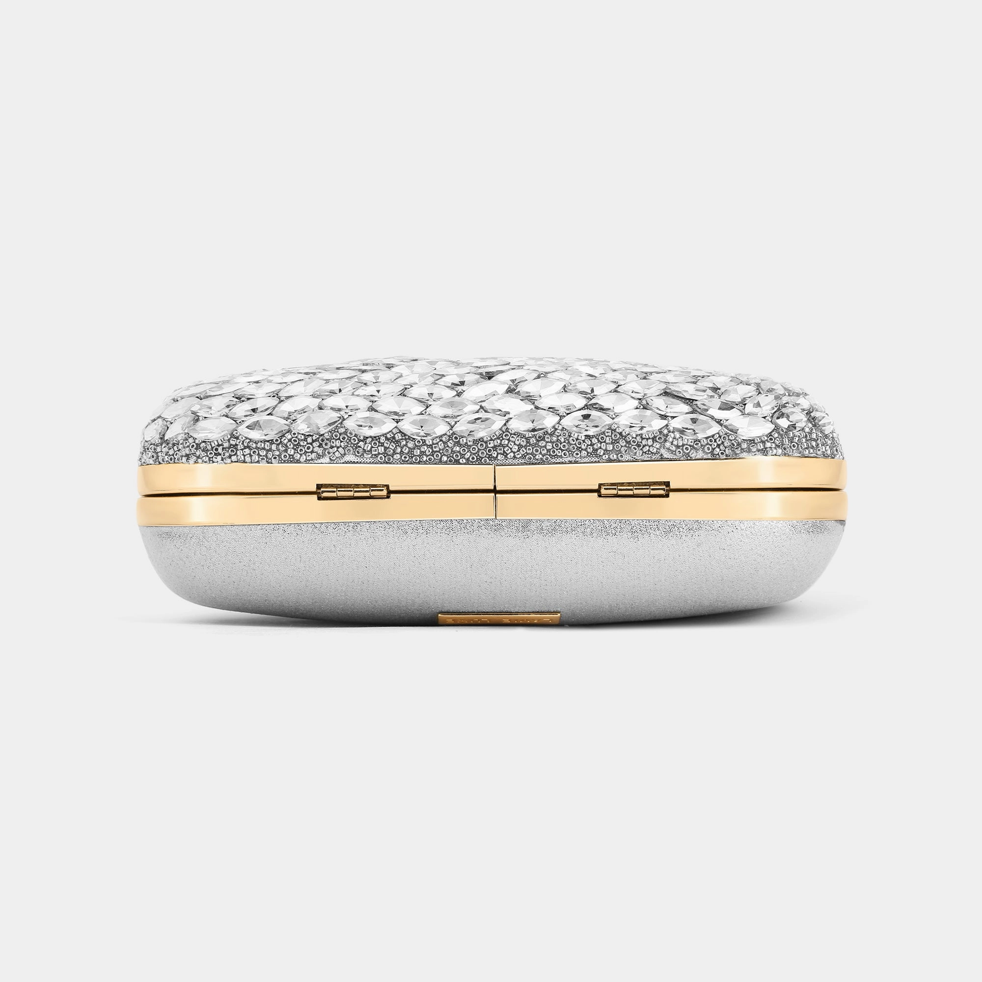 Lavie Luxe Jewel Silver Medium Women's Frame Clutch