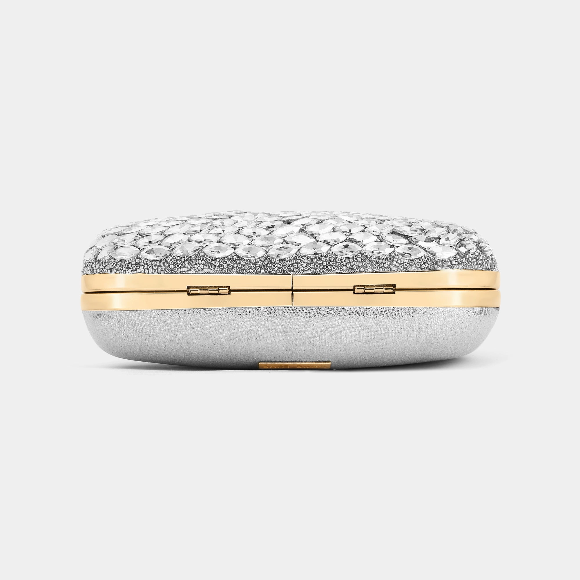 Lavie Luxe Jewel Silver Medium Women's Frame Clutch
