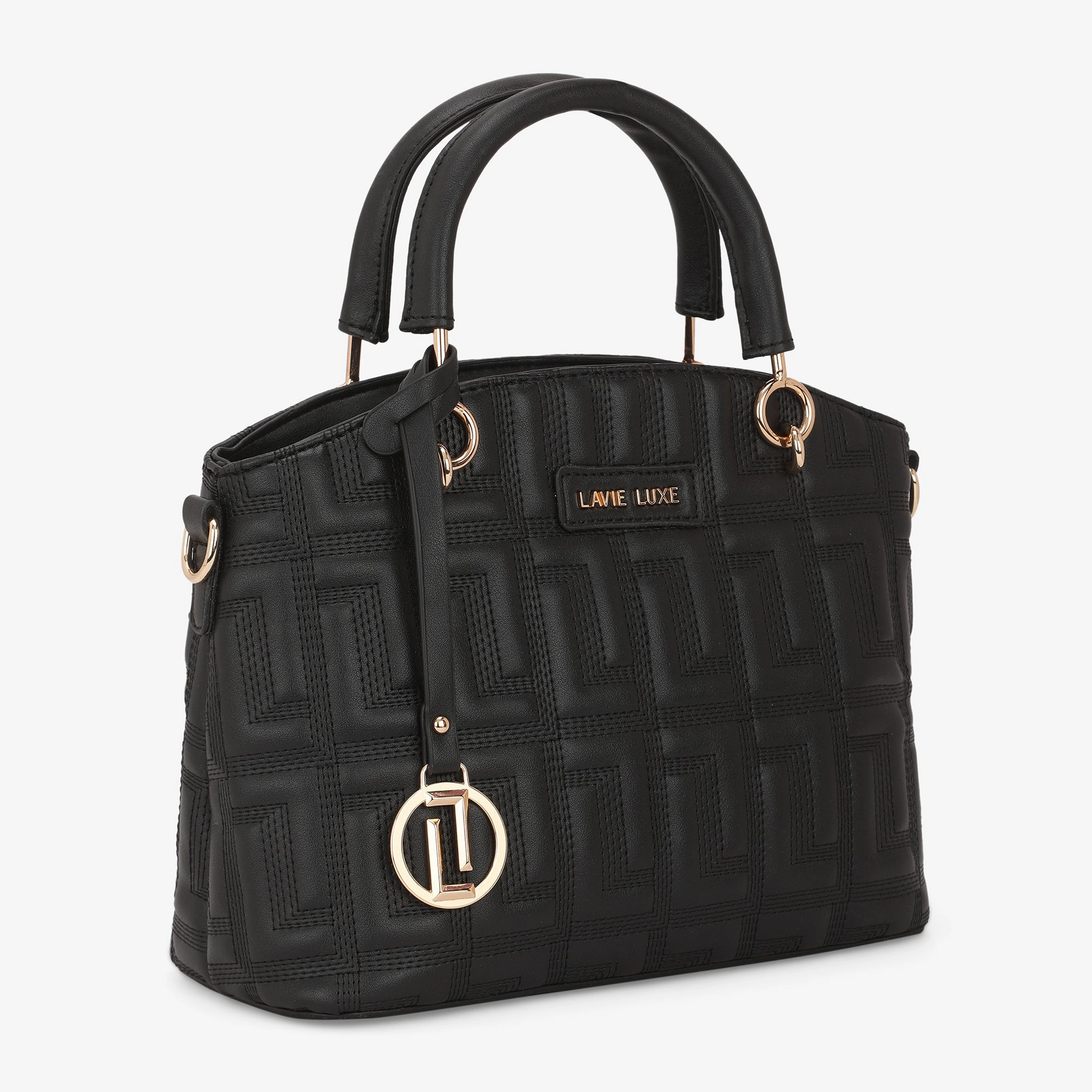 Lavie Luxe Label Black Small Women's Satchel