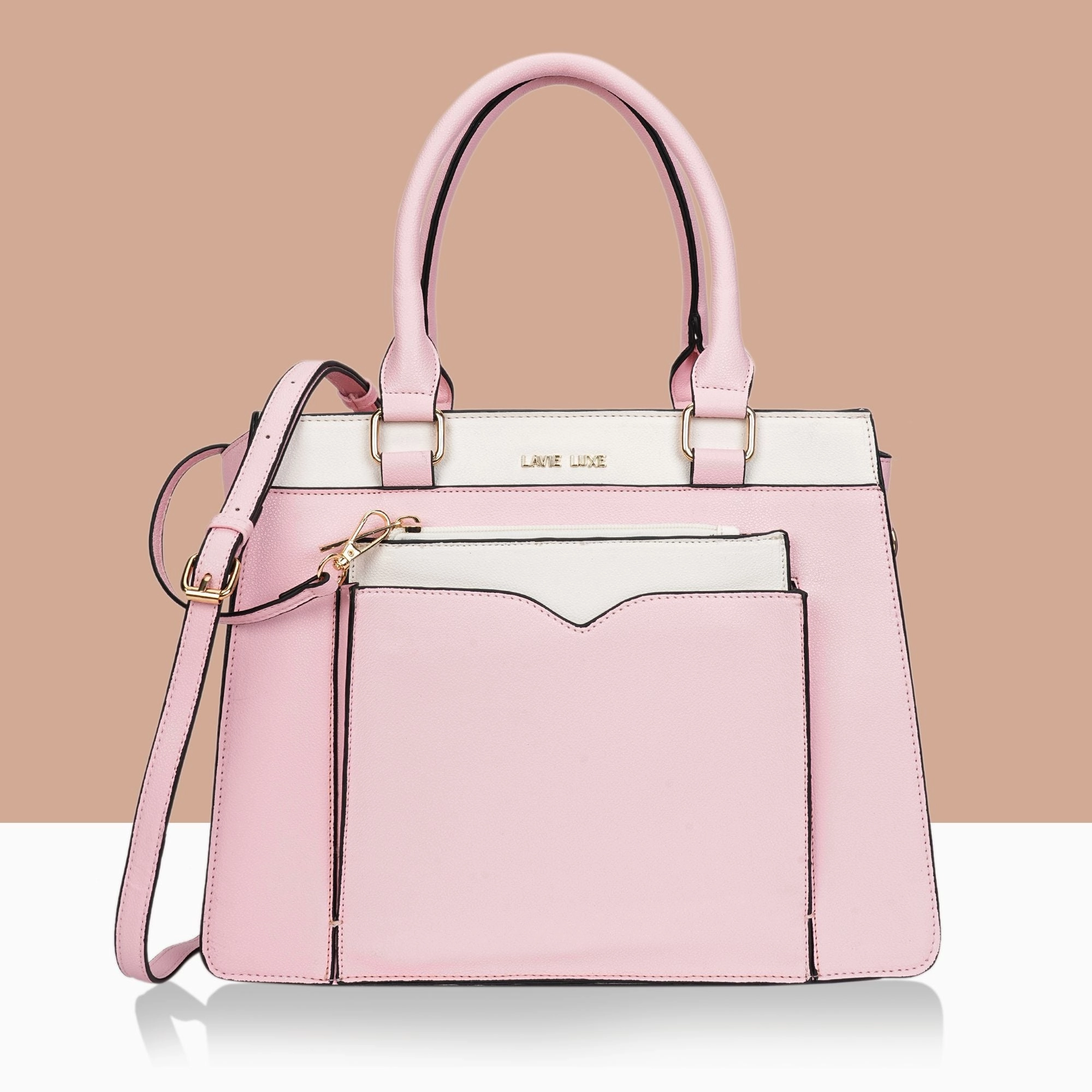 Lavie Luxe Light Pink Medium Women's Yalon23 Satchel Bag