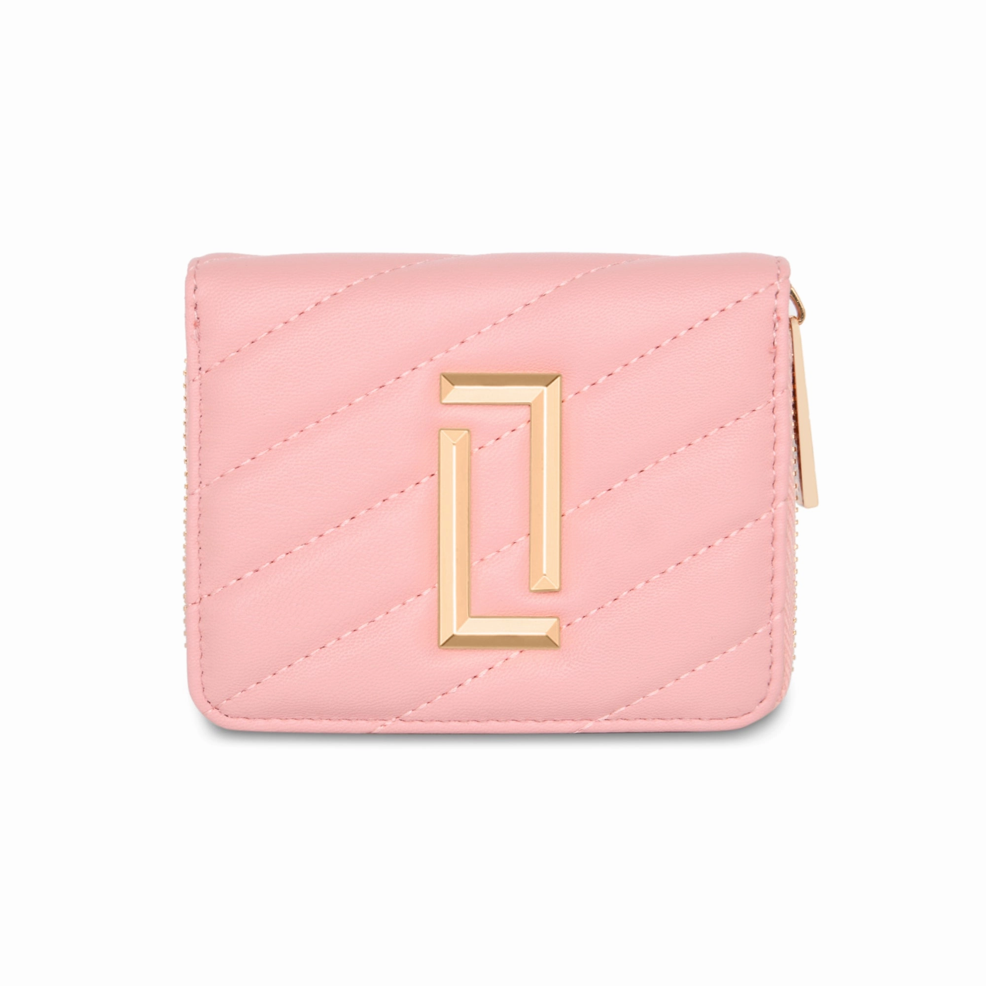 Lavie Luxe Light Pink Small Women's Diagonal Flap Wallet