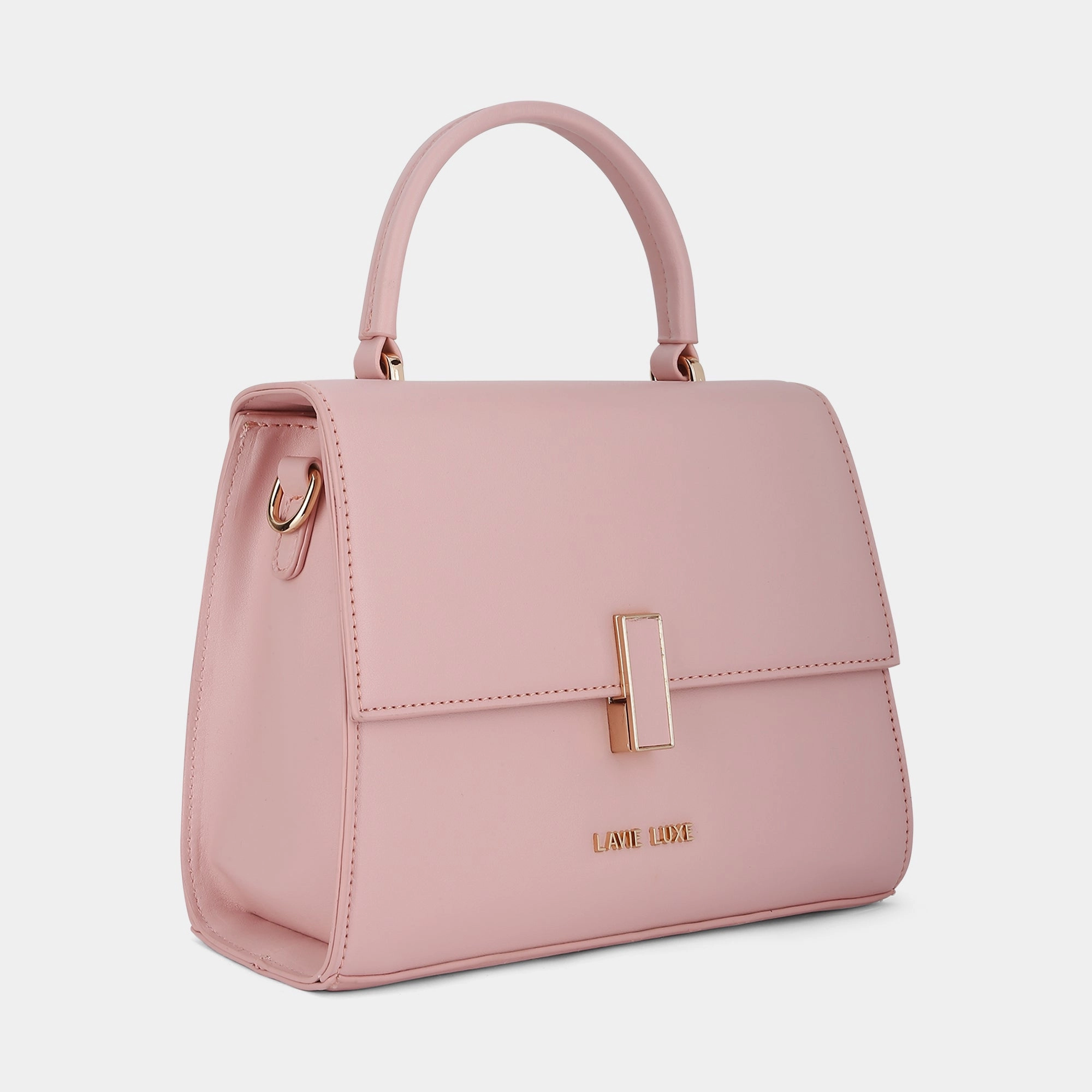 Lavie Luxe Merci Pink Small Women's Flap Satchel