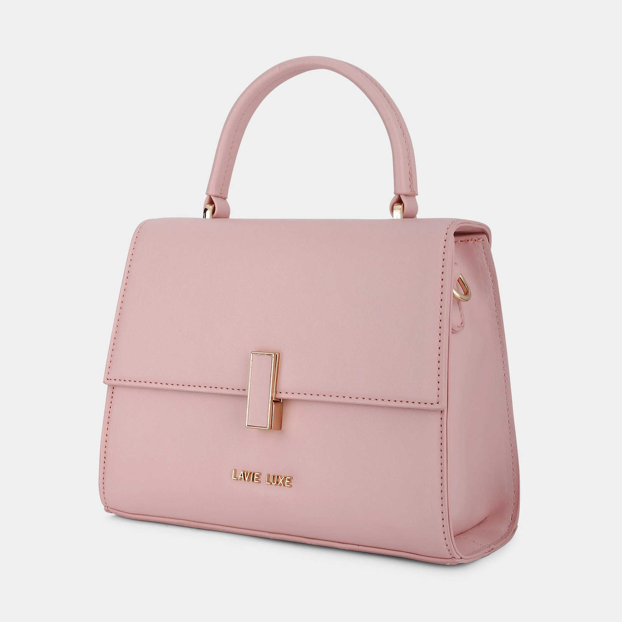 Lavie Luxe Merci Pink Small Women's Flap Satchel