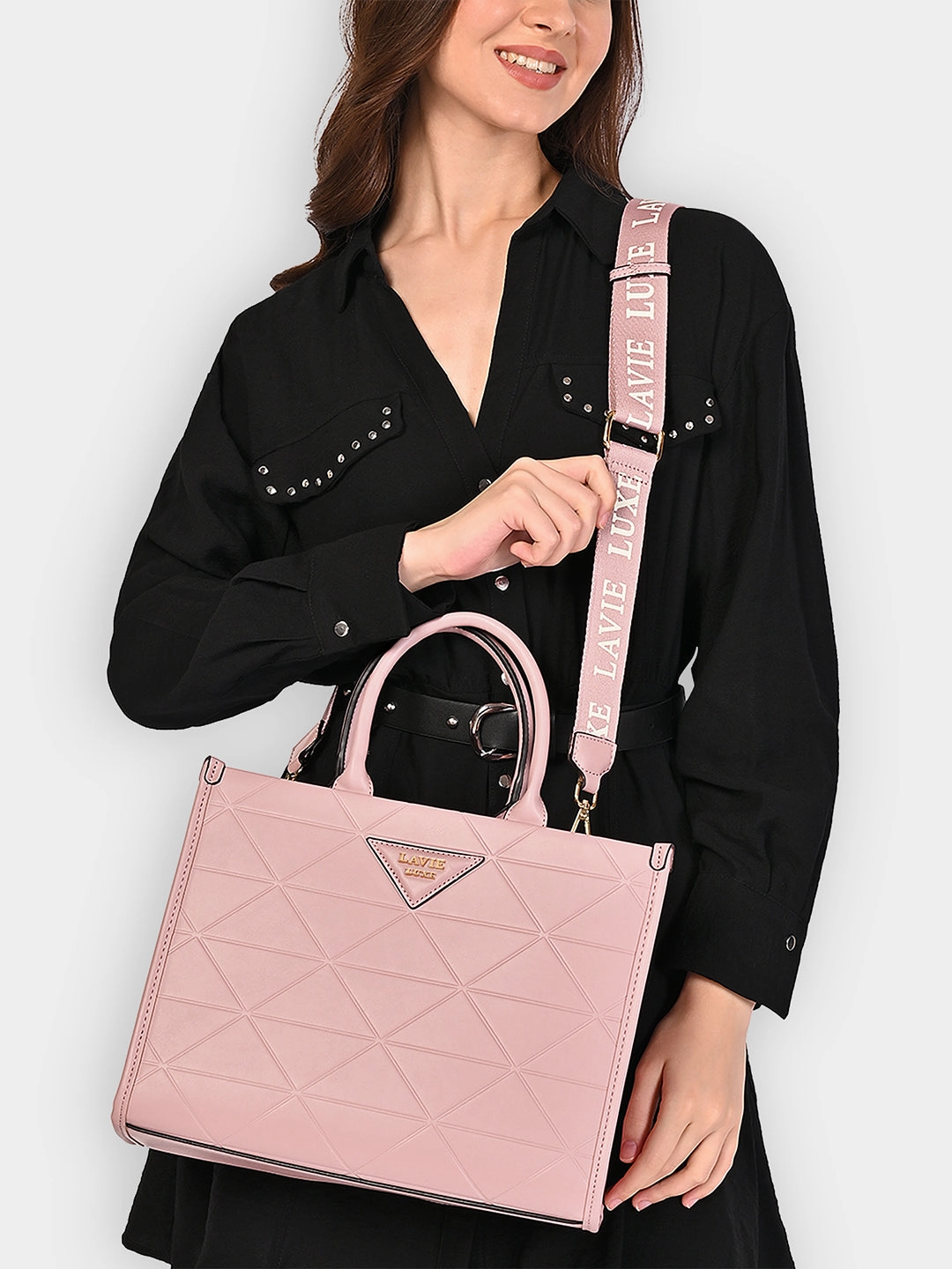 Lavie Luxe Mona25 Large Box Satchel